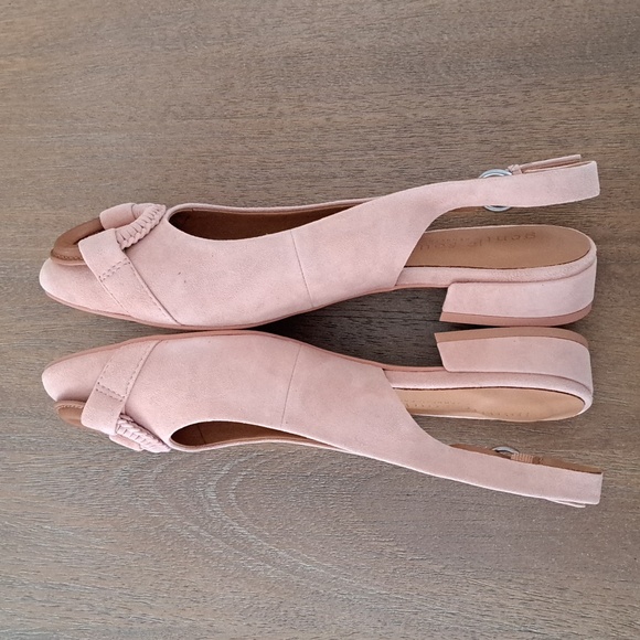 Gentle Souls by Kenneth Cole Athena Slip On Slingback Flats - Blush - Size: 8.5 - Picture 6 of 9